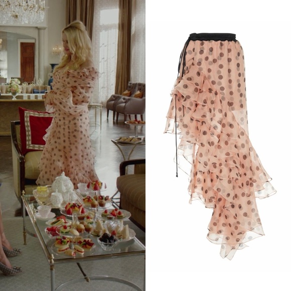 **NWT Johanna Ortiz Walking Palm Organza Skirt** - Picture 4 of 16